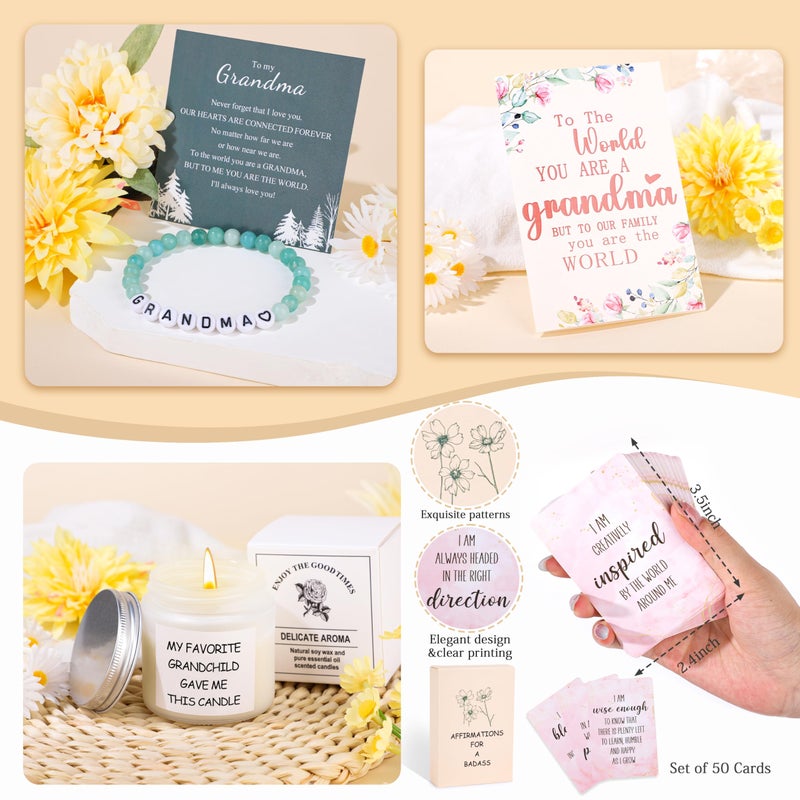 DOGMEM Grandma Gifts for Birthday Grandma Gift Set from Granddaughter Grandson Grandchildren Grandkids, Mothers Day Birthday Gifts for Grandma - Image 5
