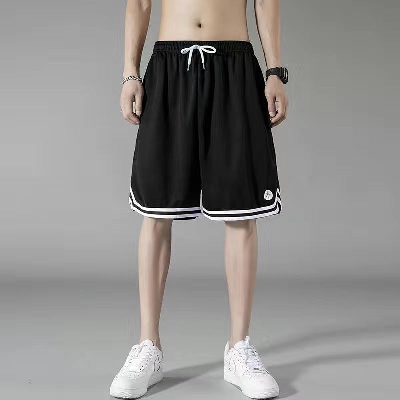 Shorts Mens Summer Handsome Mens Home Shorts Sports Pants Mens Running Big Pants Mens Home Fat Men C9 black 