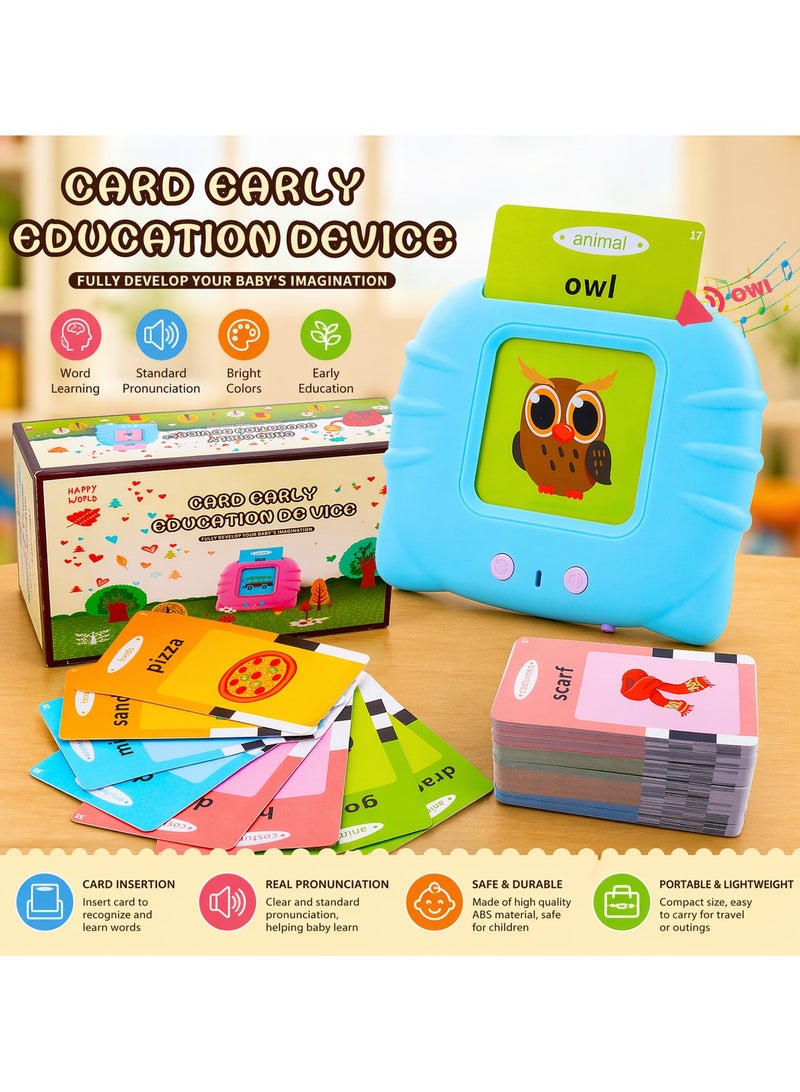 Maanys Talking Flash Cards Learning Toy for Toddlers 1–6 Years, 224 Sight Words with Sound, British English Pronunciation, Interactive Preschool Educational Toy, Birthday Gift for Boys & Girls - Image 2