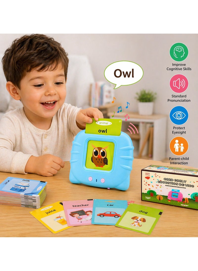 Maanys Talking Flash Cards Learning Toy for Toddlers 1–6 Years, 224 Sight Words with Sound, British English Pronunciation, Interactive Preschool Educational Toy, Birthday Gift for Boys & Girls - Image 3