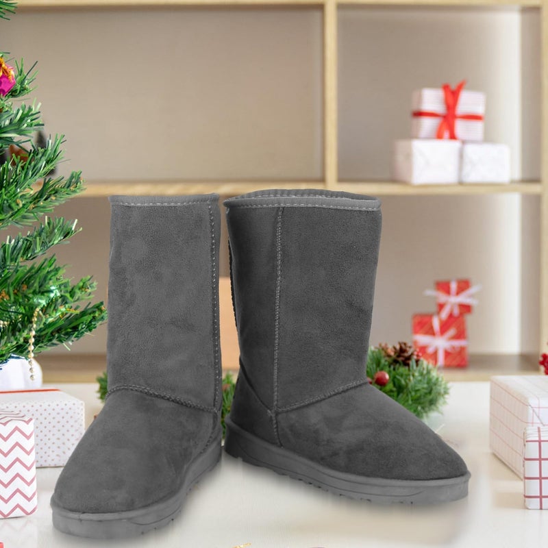 Moclever Boots for Women Snow Winter, Women Ladies Winter Snow Boots Warm Insulated Comfortable Waterproof Faux Suede Mid-Calf Boots - Image 5