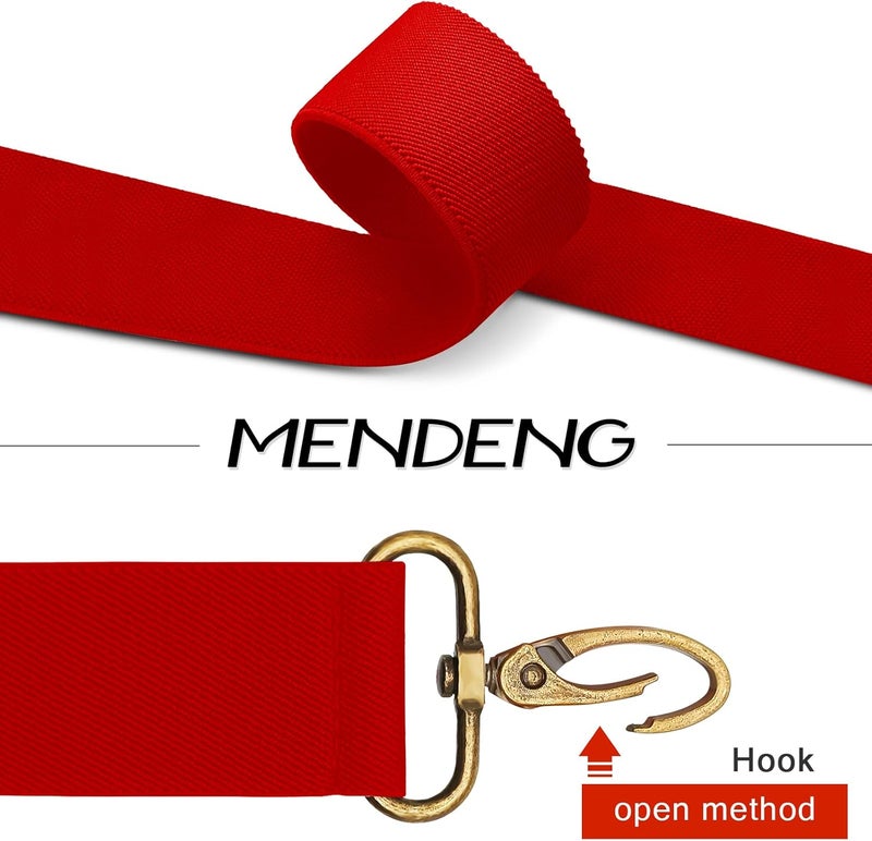 MENDENG Store Suspenders for Men Heavy Duty Swivel Hooks Retro X-Back Adjustable Brace - Image 3
