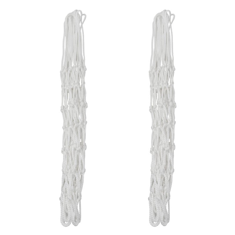 Sanung 2PCS White Basketball Net Replacement 12 Loops 21 inch Professional Anti-Whip with Storage Pouch for Competition Standard Indoor Outdoor All-Weather Thick Mesh Nets - Image 5