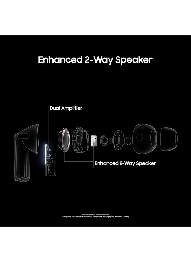 Ocean Buds 3 Pro Wireless Bluetooth Headphones, Active Noise Canceling (ANC), Adaptive Noise Canceling, 360 Audio, In-Ear Headphones with Hi-Fi Sound, Compatible with Samsung, Silver  - Image 3