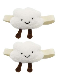Oasisgalore 2PCS Star and Cloud Curtain Holders with Buckle for Children's Room Decoration (White)  - Image 2