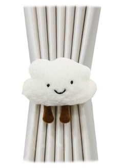 Oasisgalore 2PCS Star and Cloud Curtain Holders with Buckle for Children's Room Decoration (White)  - Image 4