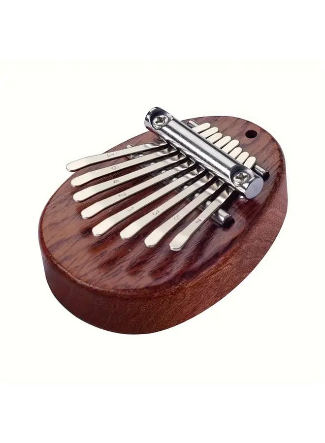 2 Sets 8 Key Pocket Piano Mini Keyboard Portable Recycled Wood Music Gift - Image 4