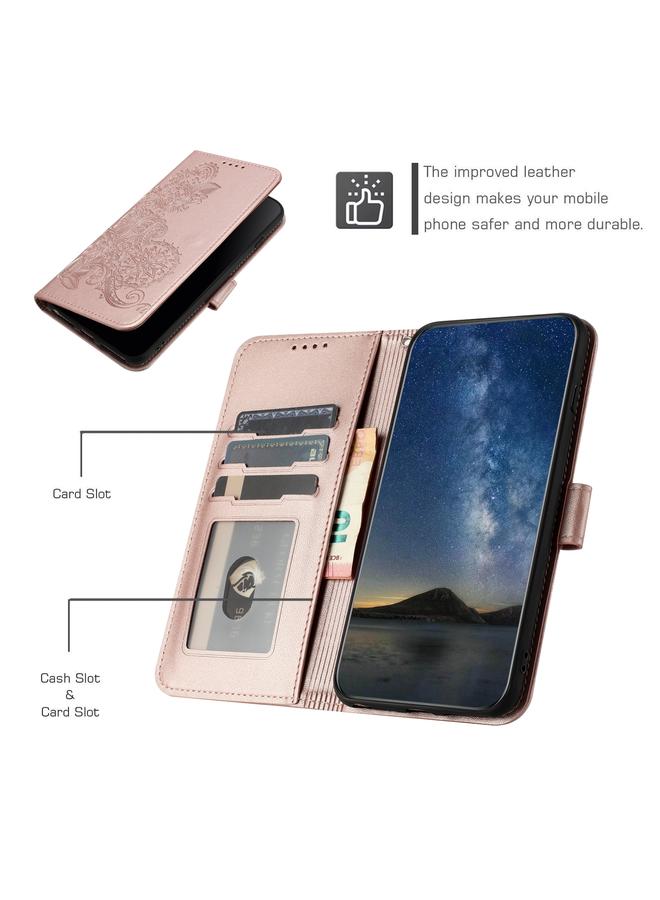 Zaboon Case For Infinix Note 30 4G Datura Flower Embossed Flip Leather Phone Case - Image 5