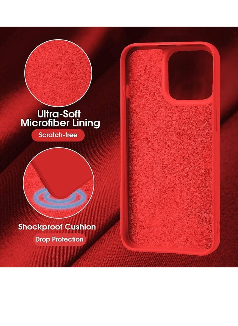 Raxoom Silicone Protective Case Compatible with iPhone 14 Pro Max Soft Liquid Gel Rubber Cover Shockproof Bumper Anti-Scratch Anti-Fingerprint Anti-Drop Slim Cover for iPhone (for iPhone 14 Pro Max) - Image 3