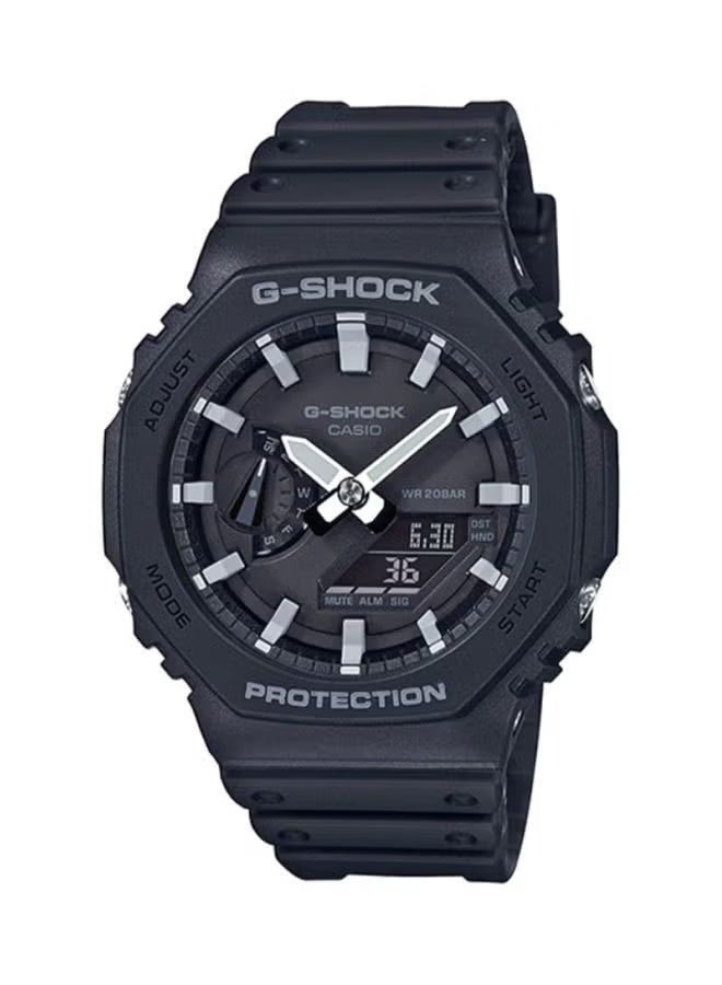 Casio Men's Water Resistant Analog/Digital Watch GA-2100-1ADR - Image 1