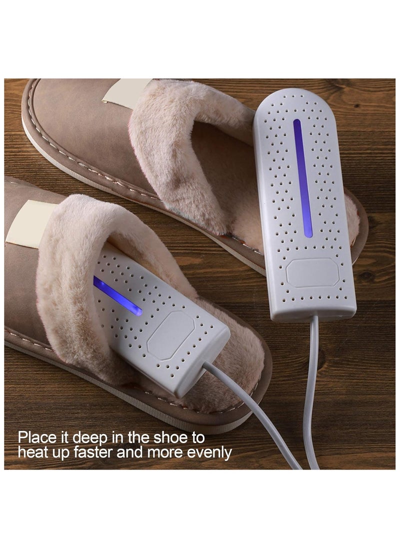 Generic Electric Shoe Dryer, Boot Deodorizer 65℃ Boot Warmer Dryer with Heat Device, Double‑Sided Porous Heat Dissipation for Shoes Sock Gloves(white)  - Image 2