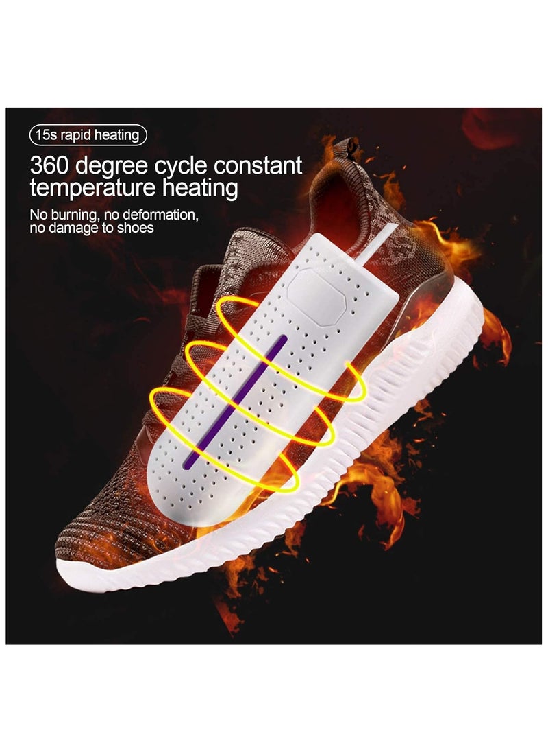 Generic Electric Shoe Dryer, Boot Deodorizer 65℃ Boot Warmer Dryer with Heat Device, Double‑Sided Porous Heat Dissipation for Shoes Sock Gloves(white)  - Image 5