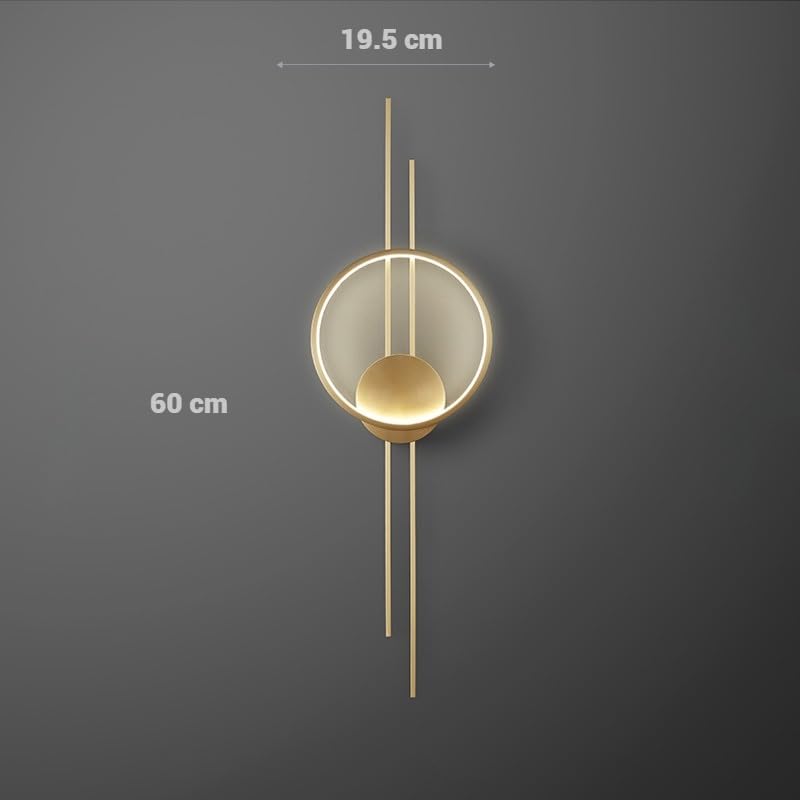 FILLISKA Led Wall Highlighter Light, 3-in-1 Colour Changing, Luxurious Wall Decor (12 Watt Acoustic Gold) - Image 4