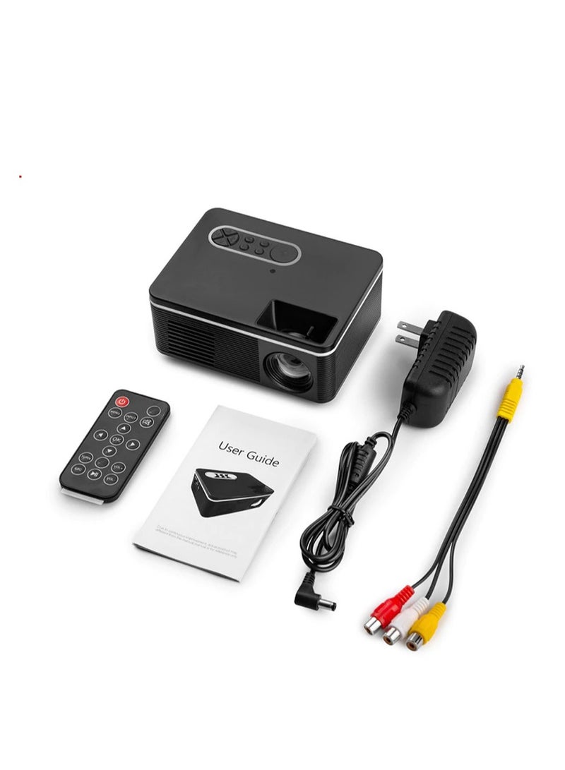 Portable Mini LED Projector, 1920*1080 Pixels 600 Lumens Projector, Home Media Player, Built-in Speaker  - Image 2