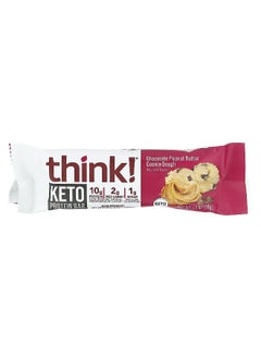 think! Think !, Keto Protein Bars, Chocolate Peanut Butter Cookie Dough, 10 Bars, 1.2 oz (34 g) Each  - Image 3
