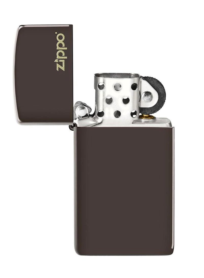Zippo 49266Zl Slim Brown Zippo Logo Brown Windproof Lighter - Image 4