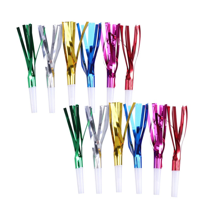 84 pcs Filament Whistles Kids Noise Makers Cheering Props Kids Playing Whistle for Birthday Halloween (Random Color) - Image 2
