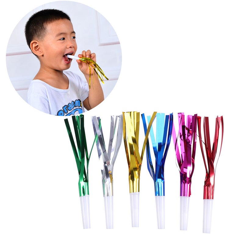 84 pcs Filament Whistles Kids Noise Makers Cheering Props Kids Playing Whistle for Birthday Halloween (Random Color) - Image 5