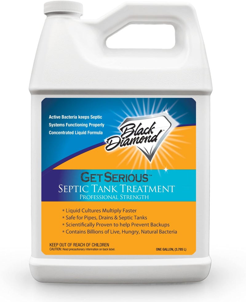 Black Diamond Stoneworks get serious septic tank treatment - liquid enzymes for residential, commercial, industrial, and rv's systems (1 gallon) - Image 1