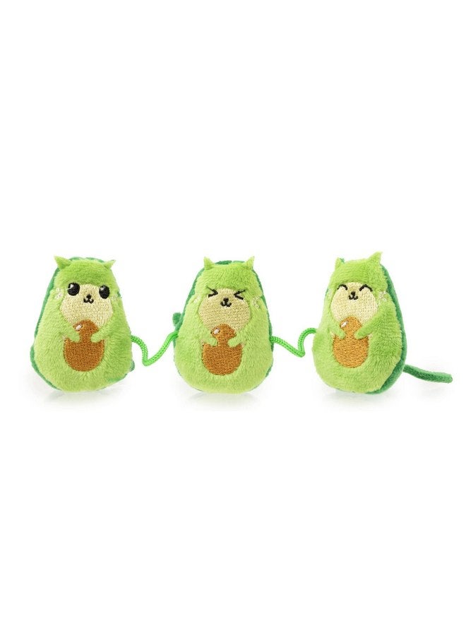 Fuzzyard Crinkle Plush Cat Toy with String and Catnip Inside (Avocatos) - Image 1