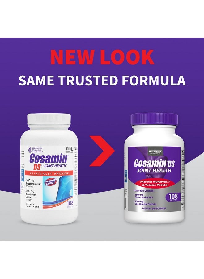 Nutramax Laboratories Cosamin DS For Joint Health Comfort & Mobility, 108 Capsules  - Image 2