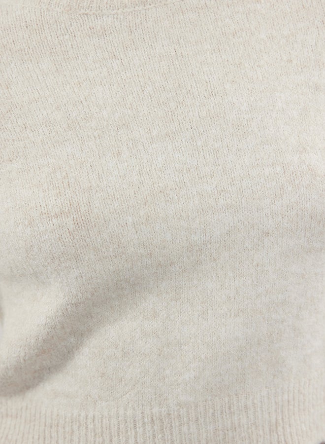 trendyol Stone Crop Soft Textured Knitwear Sweater TWOAW23KZ00730 - Image 4