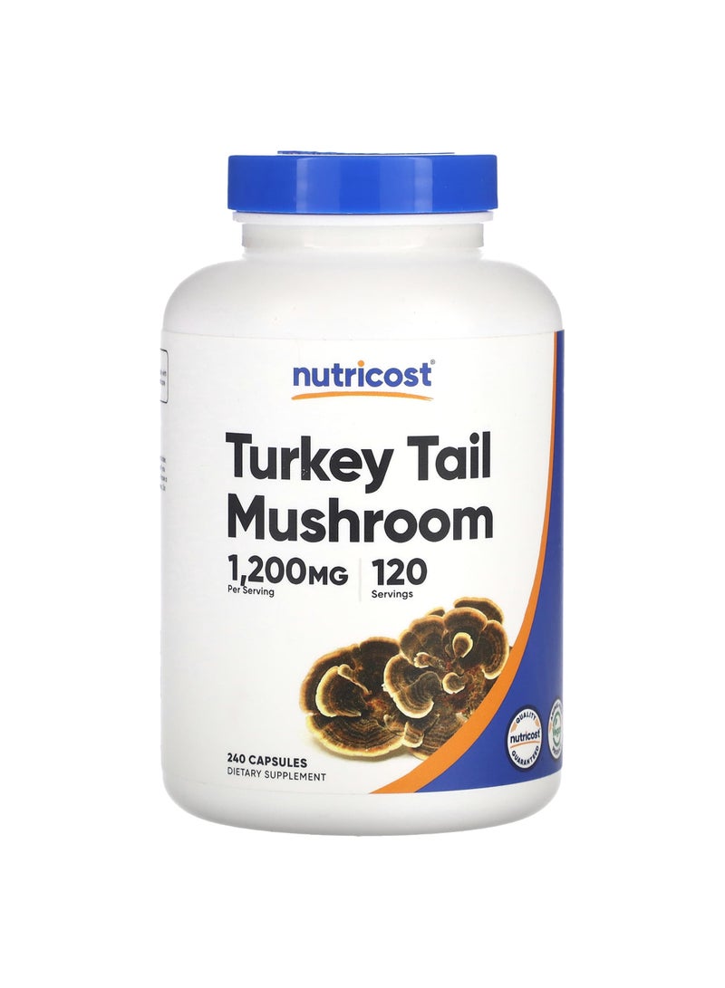 Nutricost Turkey Tail Mushroom, 240 Capsules (600 mg per Capsule)