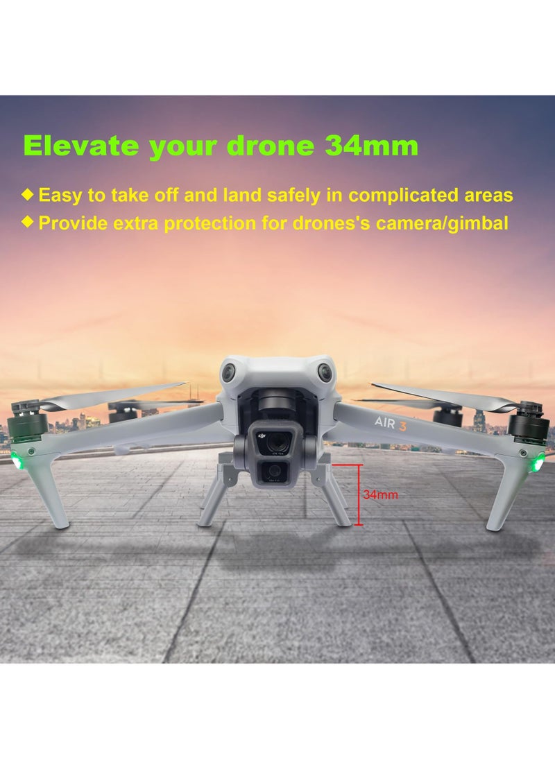 سيوسي - قوائم هبوط قابلة للطي لـ DJI Air 3، تمديد ارتفاع هبوط الترقية، متوافقة مع طائرة الدرون الريموت كنترول DJI Air 3. - Image 1