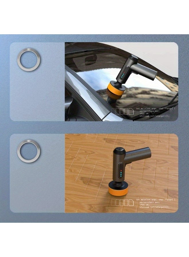 آلة تلميع السيارات اللاسلكية بشاشة رقمية - أداة تلميع وتلميع كهربائية صغيرة لإصلاح الخدوش، مناسبة لجمال السيارة، آلة تلميع السيارات، آلة التلميع والتلميع، ملمعات للمركبات، مجموعة تلميع السيارات، آلة تلميع السيارات، معدات العناية بالسيارات، التفاصيل الآلية، أداة خفيفة الوزن، ملمع محمول، بنية متينة، عملية سلسة، أداة تطبيق الشمع، العناية بالسيارات في المنزل، ميكانيكا السيارات - Image 5