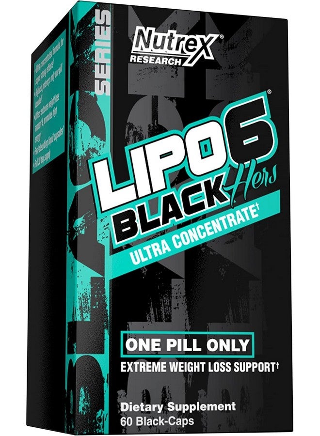 Nutrex Research Nutrex Research Lipo-6 Black Hers Ultra Concentrate Pills For Women Metabolism Booster 60 Diet Pills - 1 Count  - Image 1