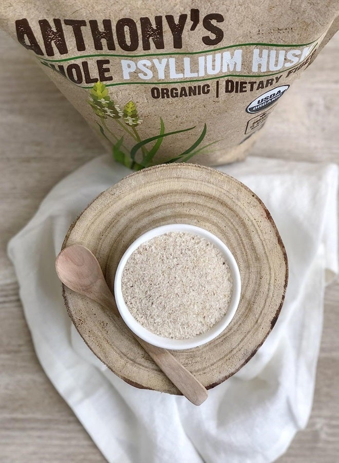 Anthony's Organic Whole Psyllium Husks, 1.5 lb, Dietary Fiber, Gluten Free, Non GMO, Keto Friendly - Image 5
