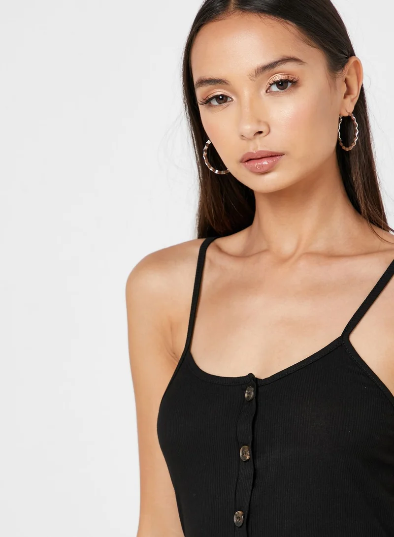 Ginger Ribbed Button Front Body