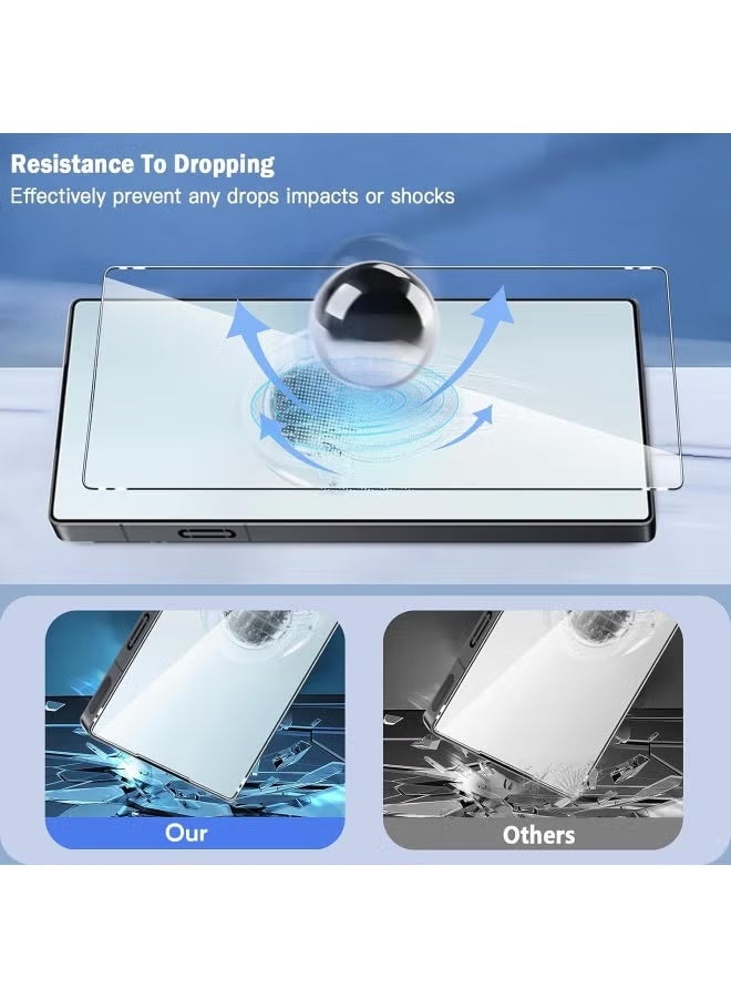Foluu 2 Pack for ZTE nubia Red Magic 11 Pro / 11 Pro+ Screen Protector, HD Full coverage Anti-Fingerprint Tempered Glass Protection Film [Fully Transparent without Black Borders] - Image 2