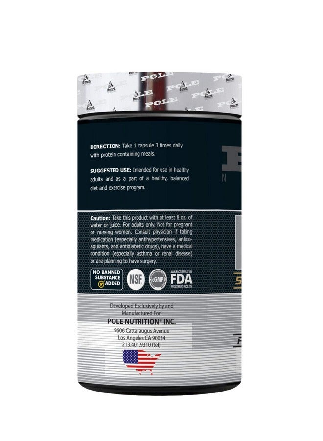 التغذية القطب Pole Nutrition HMB Strength And Performance - مكمل غذائي بيتا هيدروكسي نقي لدعم صحة القلب | 120 كبسولة، ضروري للقوة والأداء - Image 2