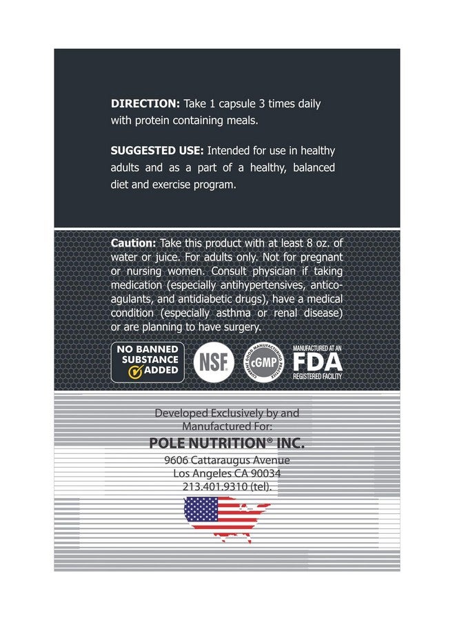 التغذية القطب Pole Nutrition HMB Strength And Performance - مكمل غذائي بيتا هيدروكسي نقي لدعم صحة القلب | 120 كبسولة، ضروري للقوة والأداء - Image 4