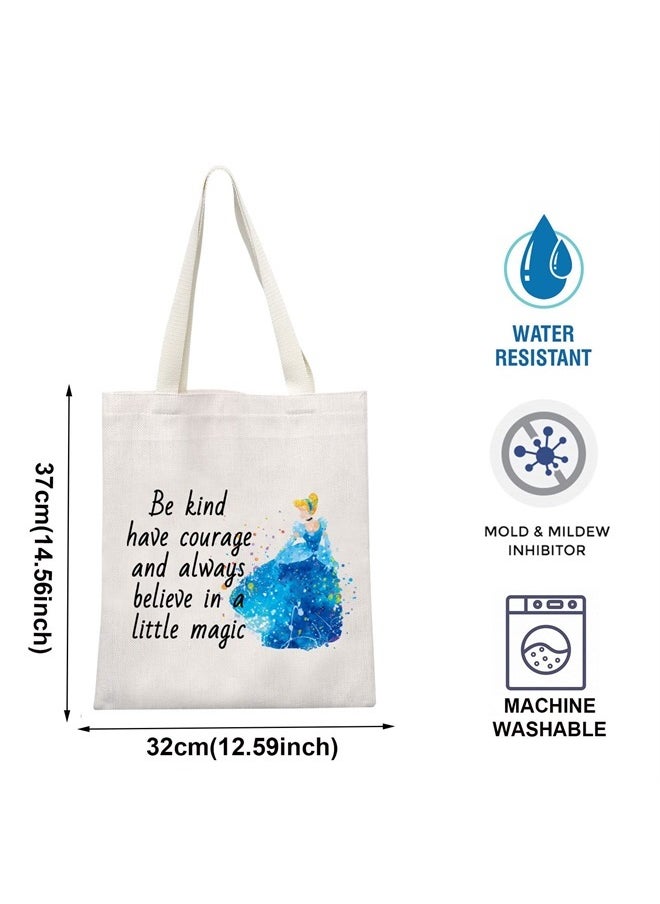 TOBGBE Fairy Tales Makeup Bag Fairy Princess Quotes Gift Fairy Princess Cosmetic Bag for Women (little magic Tote)  - Image 2