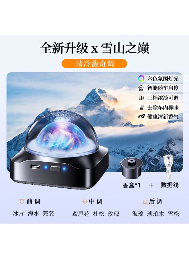 Car Aromatherapy Machine, Six-color Scenery-themed Aromatherapy Automatic Spray Ornament, High-end Car Fragrance Decoration