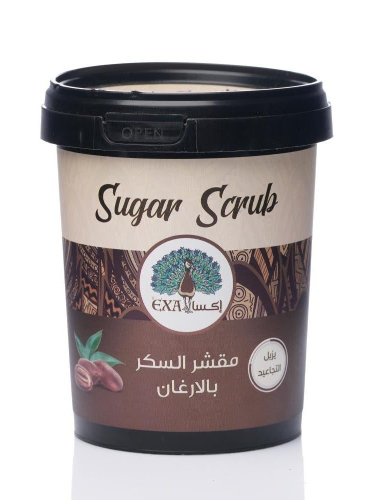 EXA Argan Sugar Scrub - For Deep Exfoliation, Skin Firming & Anti-Wrinkle 600g
