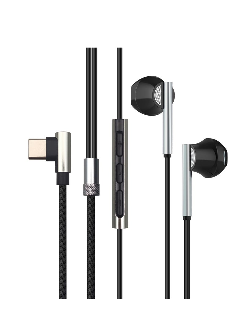 SYOSI - USB C Headphones for Samsung Galaxy S23 S22 S21 Ultra,Compatible with iPhone 15 Pro Max Plus, Wired Earbuds with Mic, Noise Isolation Type C Earphones for Google Pixel - Image 1