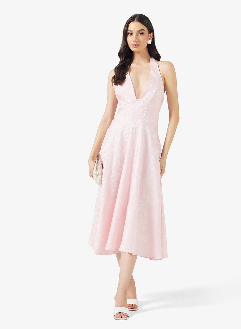 ايلا فستان صيفي بياقة هالتر - Image 1