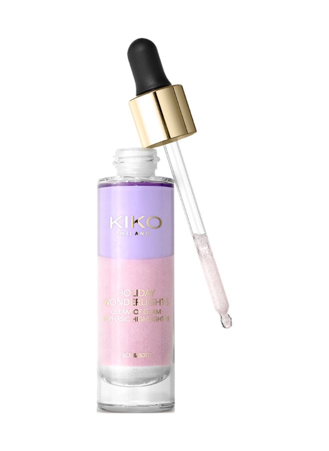 KIKO MILANO - Holiday Wonderlights Gleam Of Glam Triphasic Highlighter - Image 1