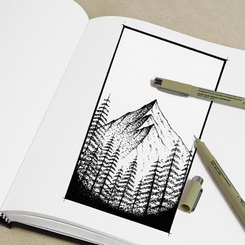 Pro Art Pro-Art Pro Art Hard Bound Sketch Book, 11 by 14-Inch, Black (110 Pages) - Image 4