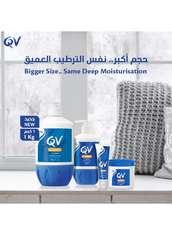 إيجو كريم كيو في المرطب للبشرة الحساسة، مضخة 1050 جرام، ترطيب يومي خالٍ من العطور، تم اختباره من قبل أطباء الجلدية - Image 4