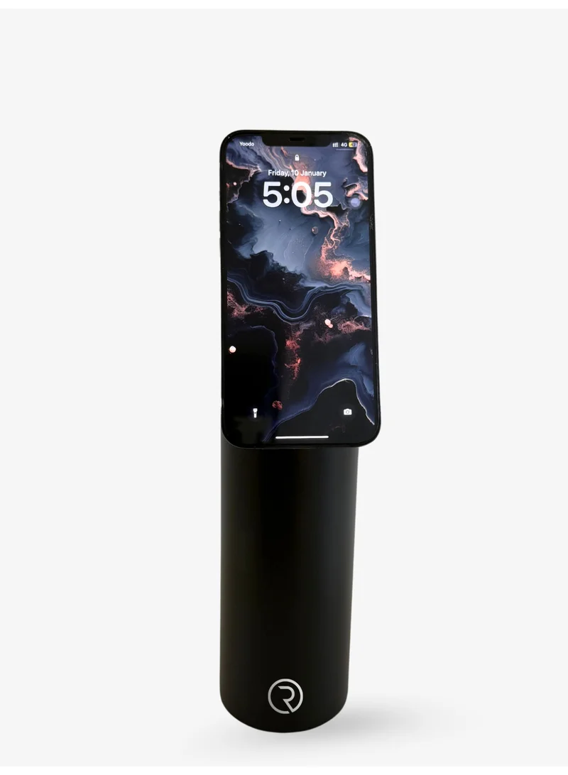 Sports Origin MagSafe Insulated 32oz/950 ml Pro Water Bottle with Phone Holder, 360° Rotate, Hot 6H Cold 12H – Black