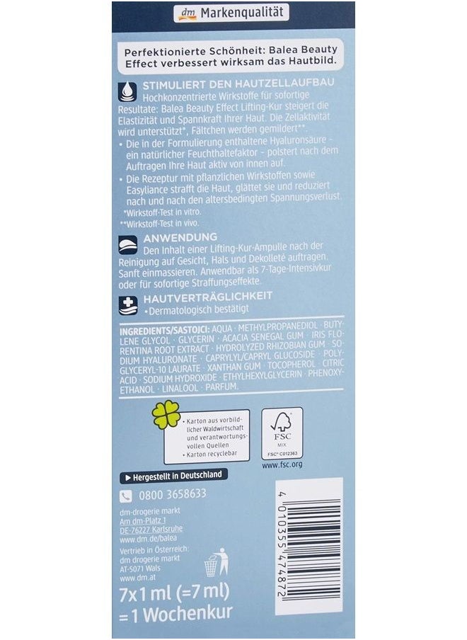 DM - Balea Beauty Effect Lifting Kur (7x1ml) by DM - Image 1