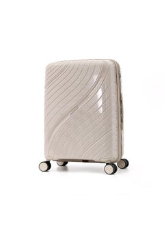 GIORDANO Durable PP Hard Shell Luggage Trolley Bag 5 Pieces Set,Beige (BC-14,S-20,M-24,L-28,XL-32 Inch)  - Image 2