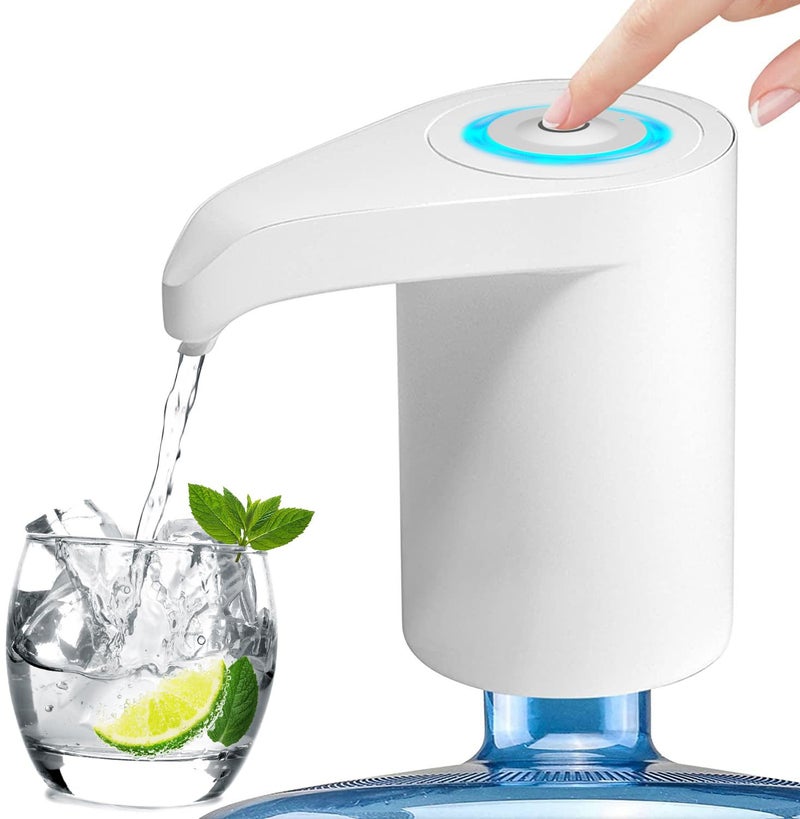 Msxcse Electric Water Bottle Pump, Water Bottle Dispenser,USB Charging Drinking Water Dispenser, Universal Water Pump for 5 Gallon Water Jugs Bottles, Portable Water Dispenser for Home Camping - Image 1
