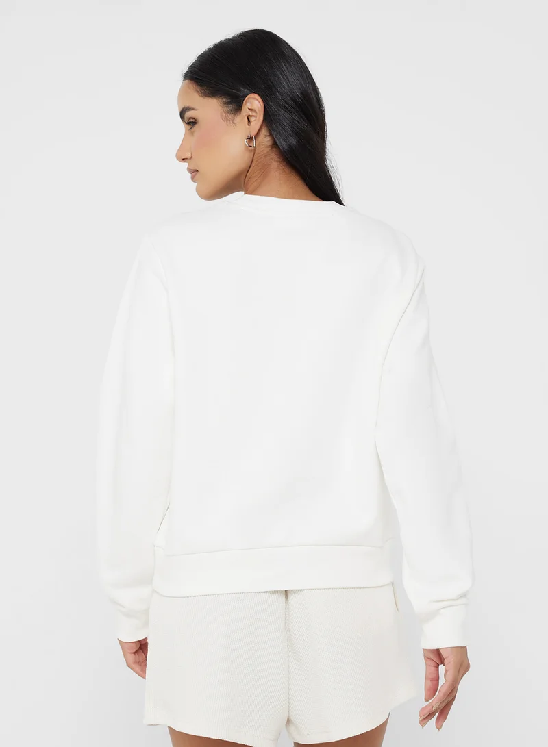 لاكوست Fleece Crew Neck Sweatshirt