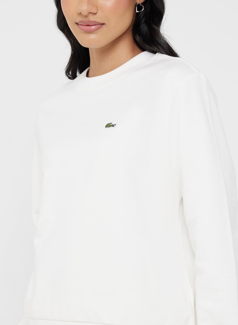 LACOSTE Fleece Crew Neck Sweatshirt - Image 3