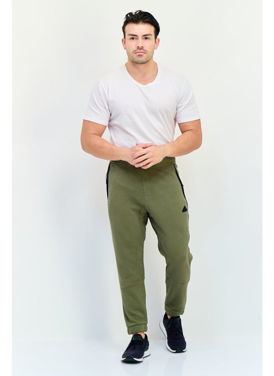 Adidas Men Sportswear Fit Outdoor Sweatpants, Olive  - Image 4